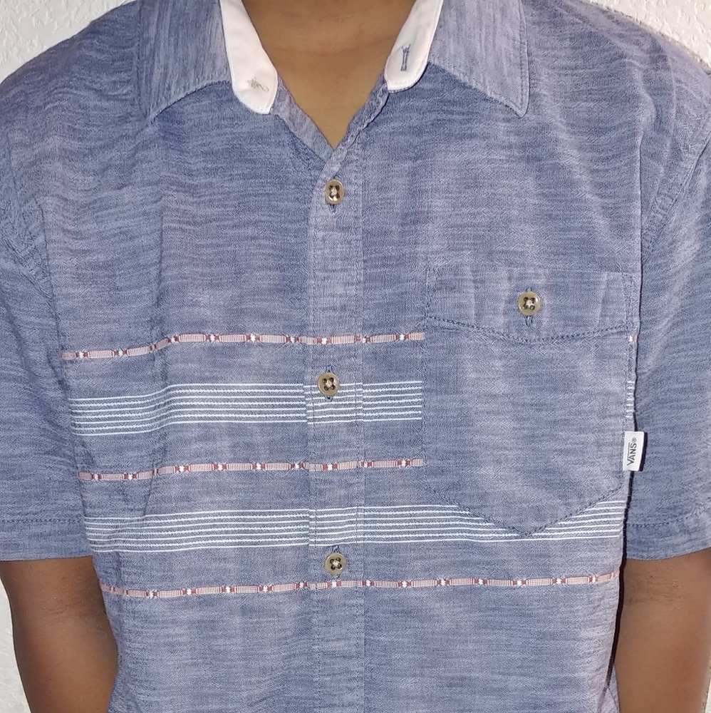Vans mens medium button up